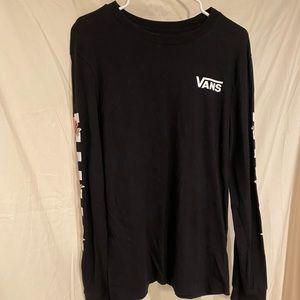 Black long sleeve vans shirt